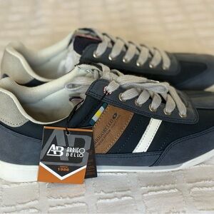 Men's Blue Sneakers with White Accents